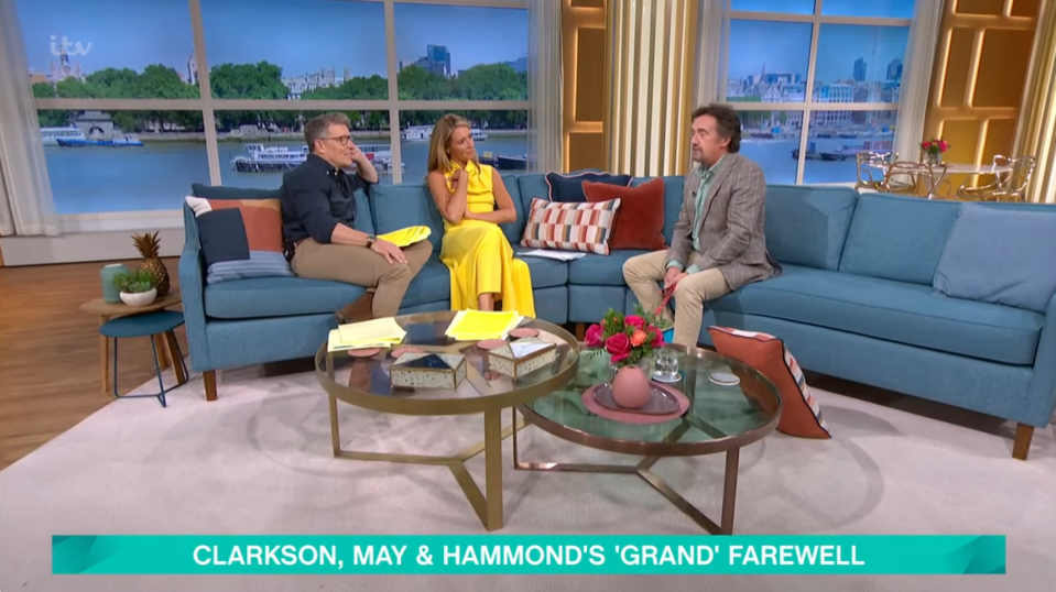 He was welcomed onto the sofa by Ben Shephard and Cat Deeley