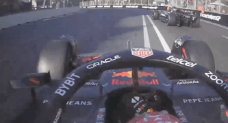 The Dutchman overtook a number of cars after crossing the finish line