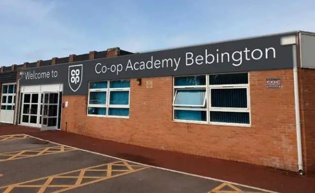 The Co-op Academy in Bebington was put on lockdown this morning