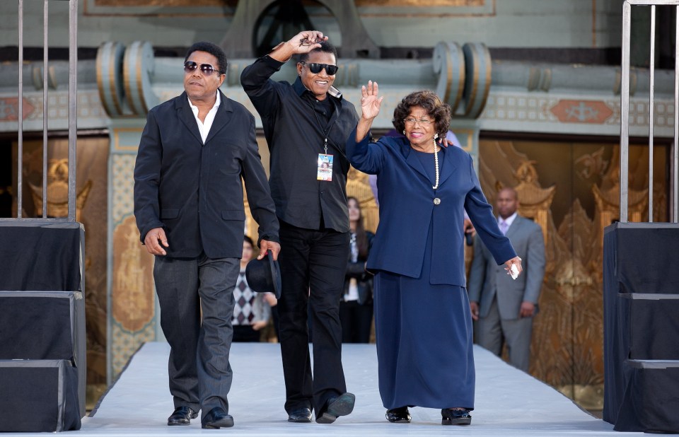 Tito with his brother Jackie and their mother, Katherine