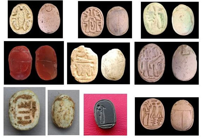 Pictures of the artefacts discovered at the site