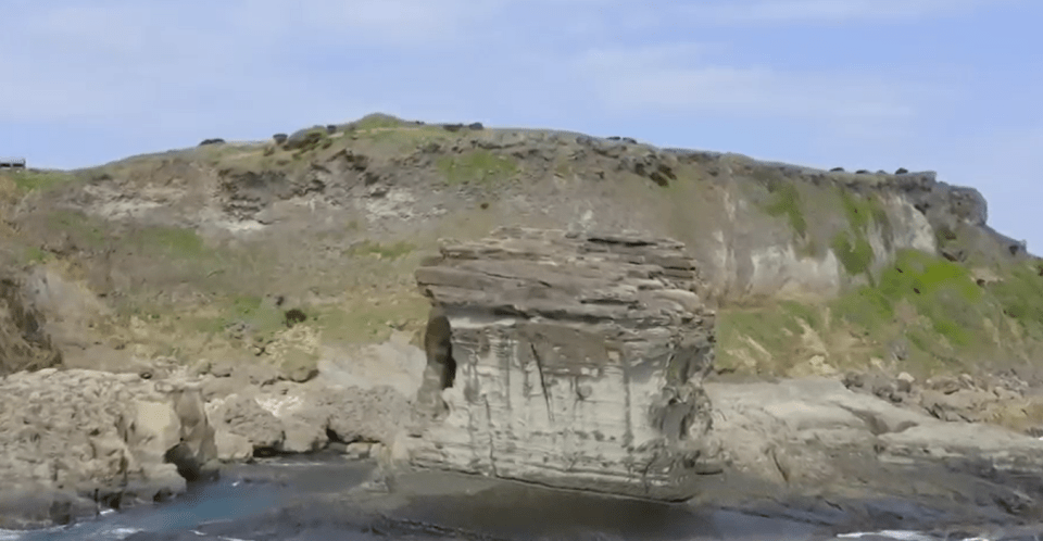 The discovery was made Yonaguni Island in Japan