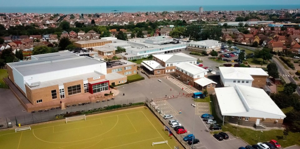 Herne Bay High School drew fire after a picture of the fence was posted on Facebook