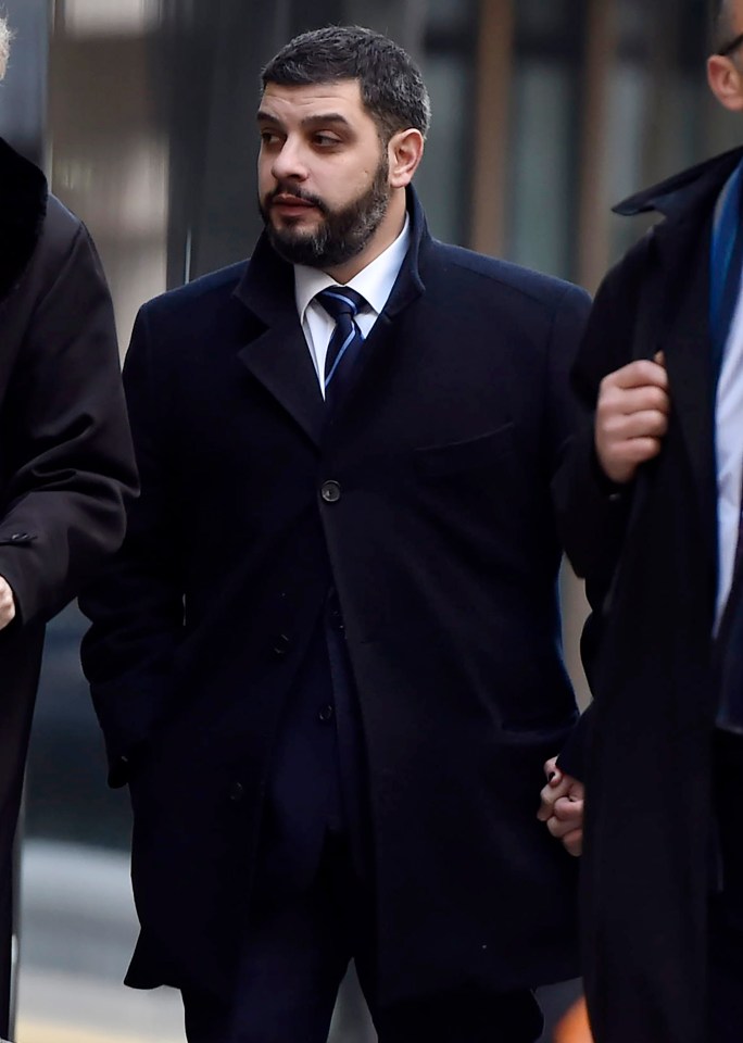 Constantinou arriving at the Old Bailey in London in 2016