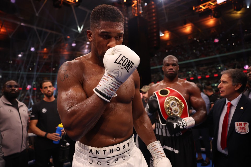 a boxer wearing a pair of leone boxing gloves