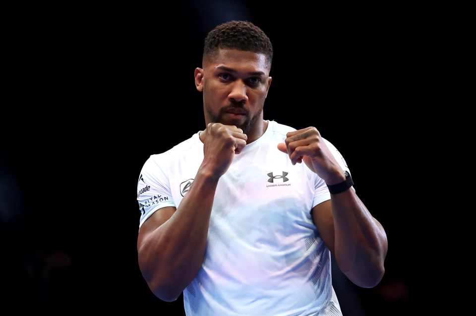 Anthony Joshua ahead of his fight with Tyson Fury