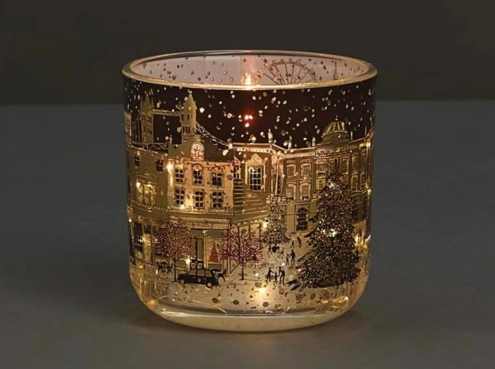 The Christmas Townhouse Light Up Candle