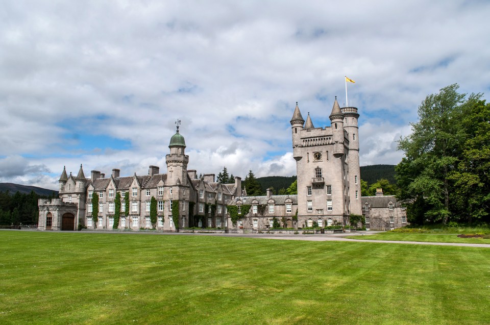 The comical encounter took place near Balmoral Castle, which was where the Queen spent her summers