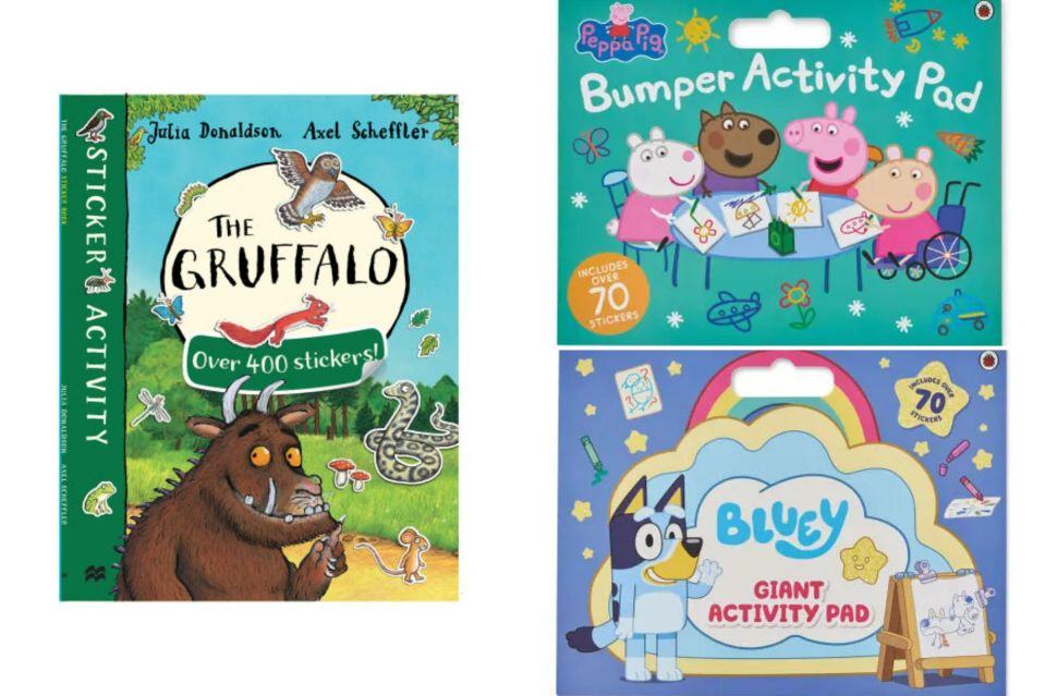 Choose form plenty of activity books featuring your kids' favourite characters