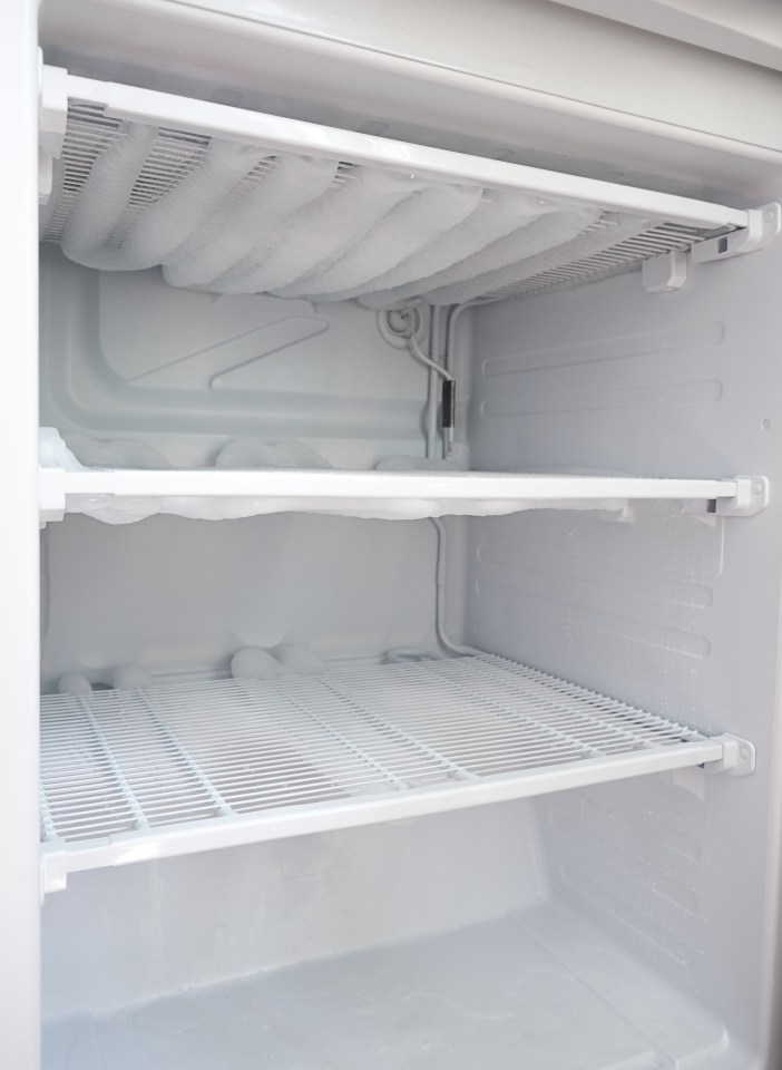 Bin all your out-of-date items and pop a bowl of boiling water at the bottom of the freezer to defrost it