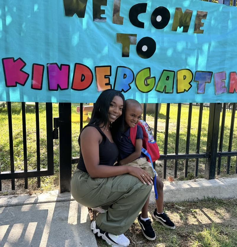 Chance pictured with his mum Charlyn Saffore