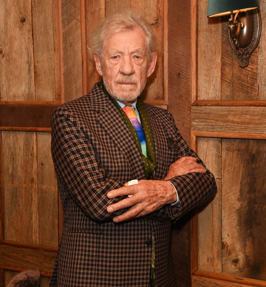 Sir Ian attends the European Premiere after party for 'The Critic' at Little House Mayfair on September 02