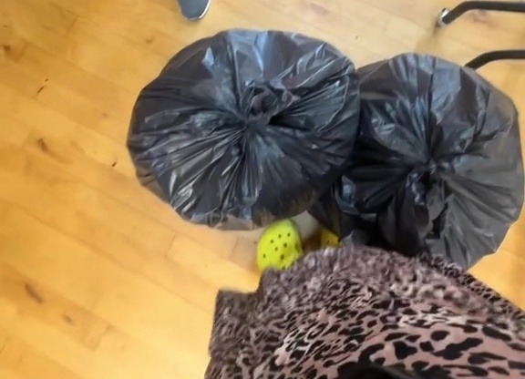 She also managed to bag two black sacks full of clothes for just 50p each