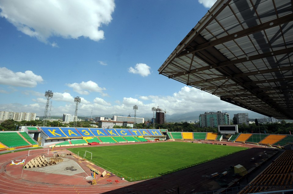 Chelsea will face Astana at the Almaty Ortalyk Stadion - 770 miles away from the original location