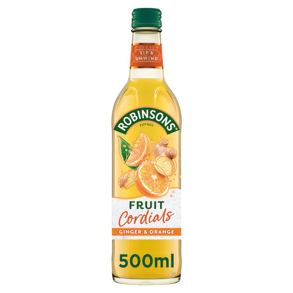 Robinsons ginger and orange fruit cordial is £3 at Sainsbury’s