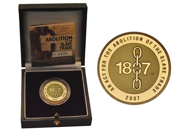 an act for the abolition of the slave trade coin from 2007