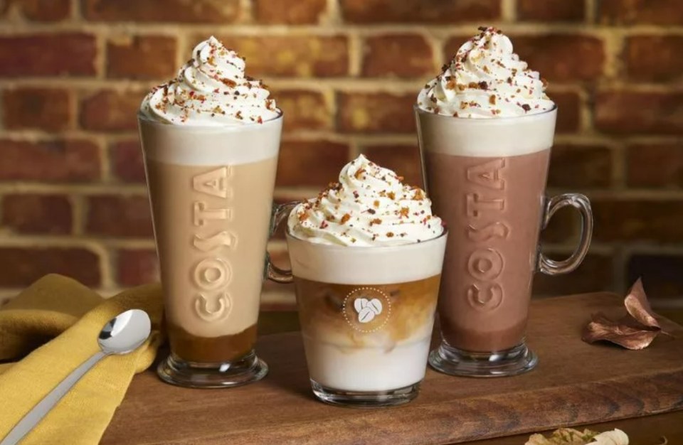 Costa Coffee shoppers can buy items from the new menu starting September 5