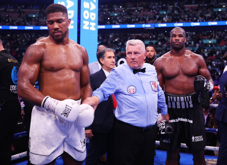 Anthony Joshua following defeat to Daniel Dubois