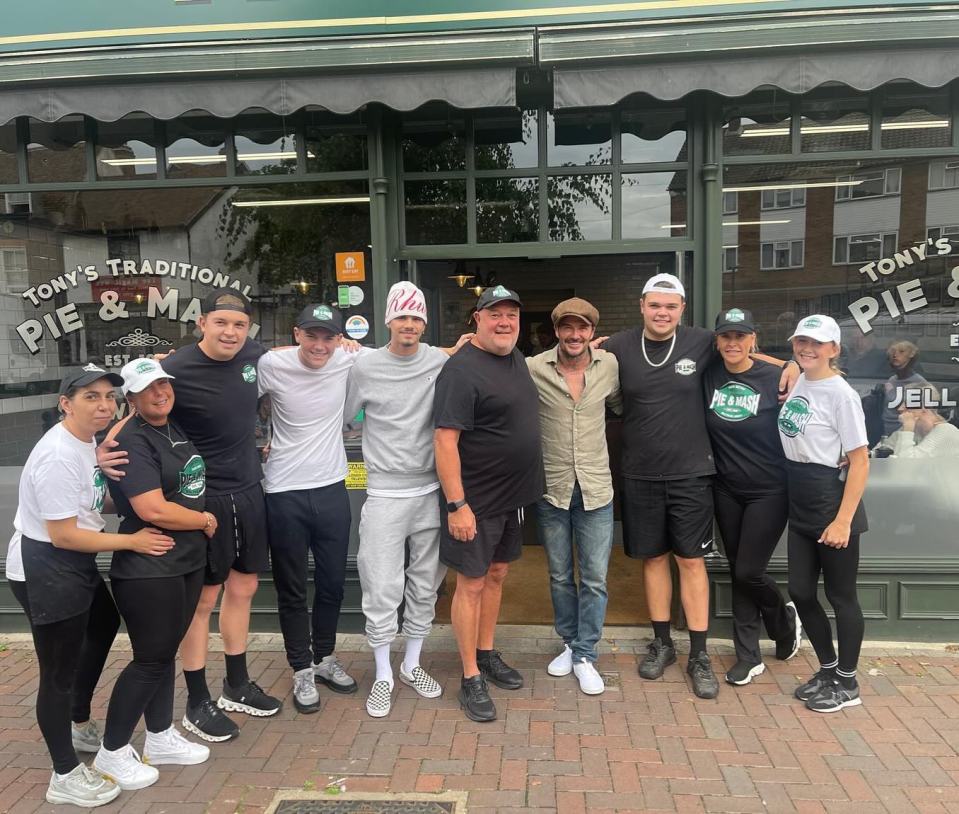 David Beckham and his son Romeo left café punters in Essex gobsmacked after popping in for lunch