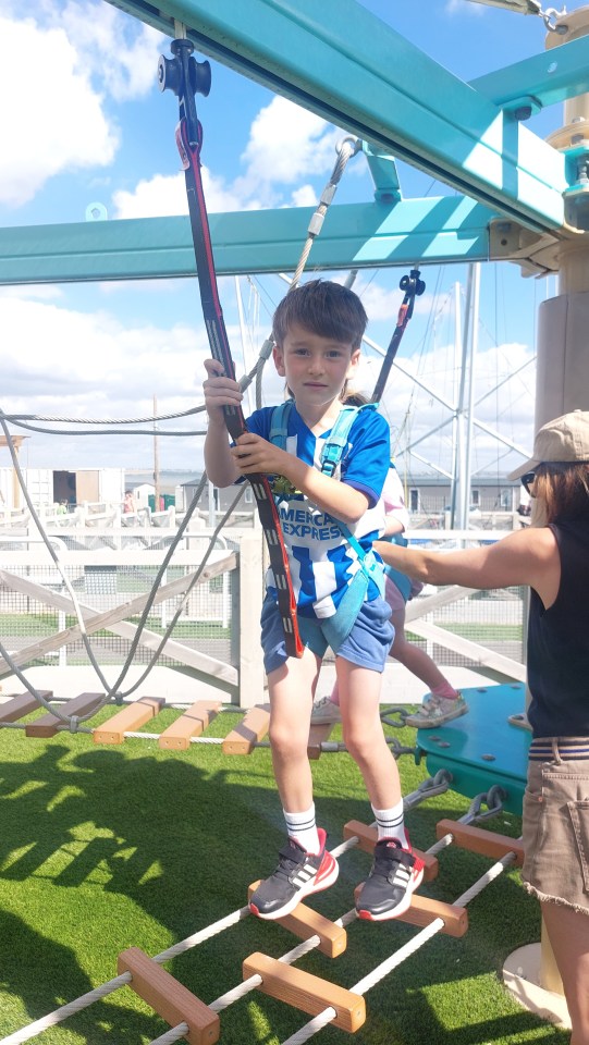 Writer Dave Courtnadge's son Frank enjoyed the activity packed facilities at Haven’s holiday village in Allhallows, Kent