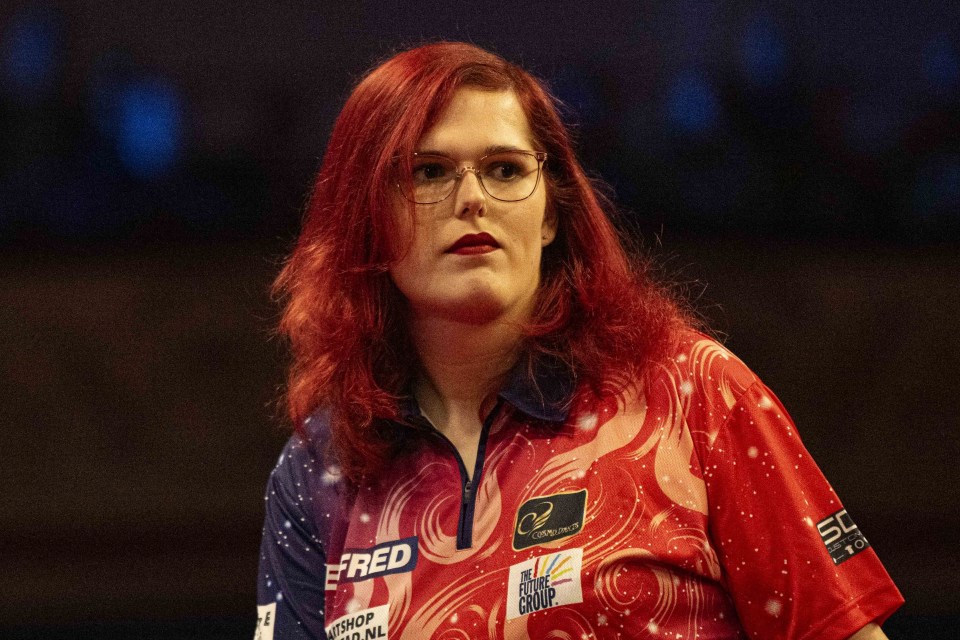 Female darts stars are being threatened with disciplinary action if they refuse to play against transgender opponents, such as Noa-Lynn van Leuven, above