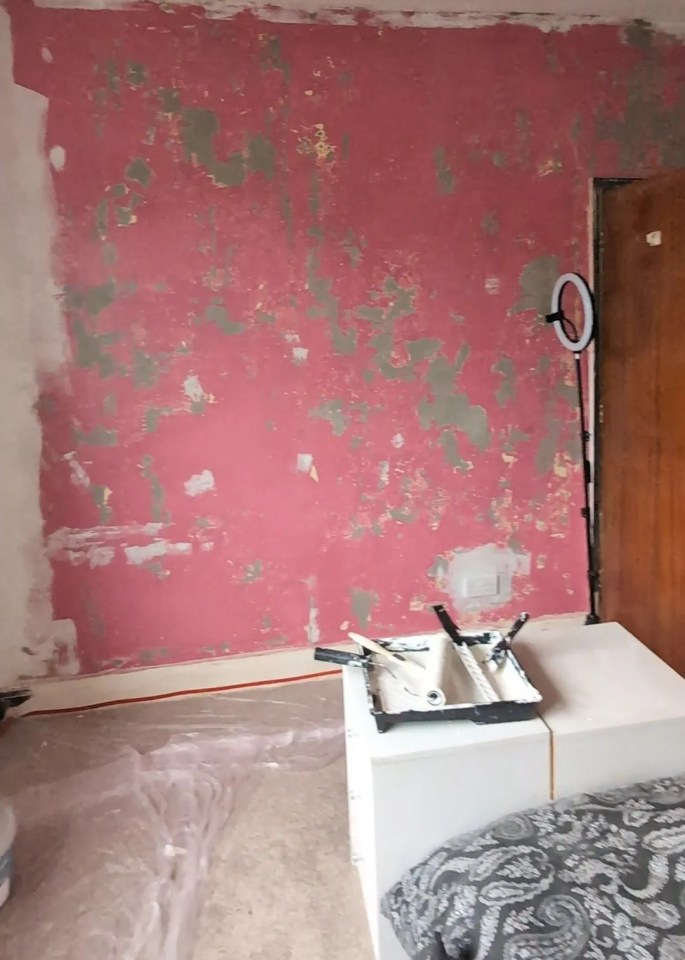 The mum has been on a 'nightmare' journey as she attempts to do the DIY herself