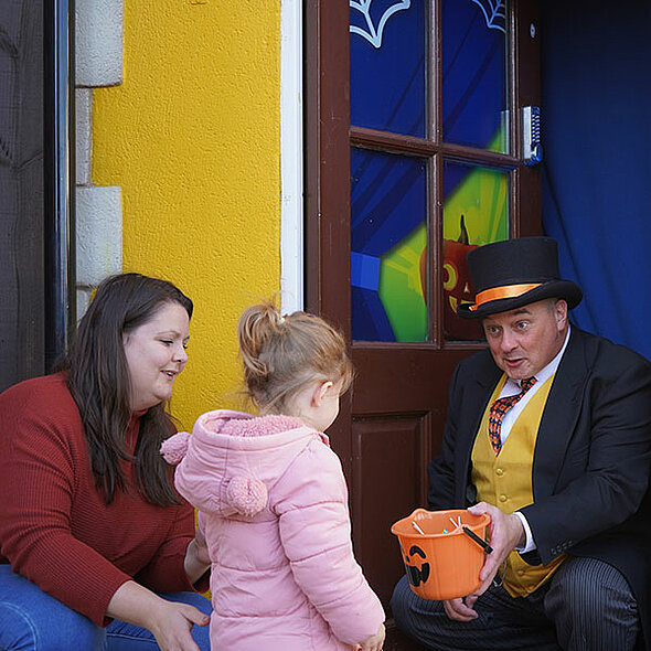 Park-goers will be able to go trick-or-treating at Sir Topham Hatt's house