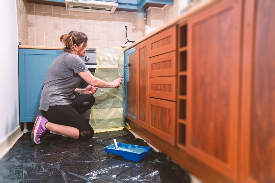 One thrifty woman stunned social media users with her jaw-dropping kitchen reno on a budget