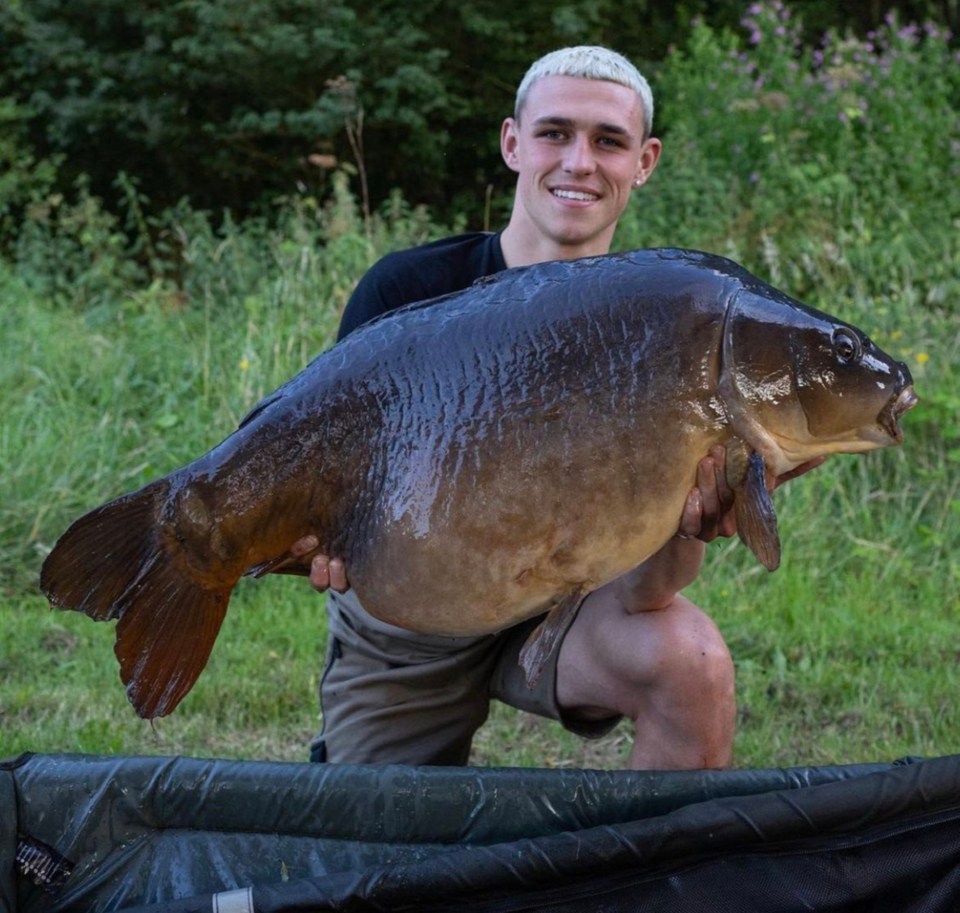 Foden is a keen angler and even indulged in the pastime during the Three Lions’ Euros campaign