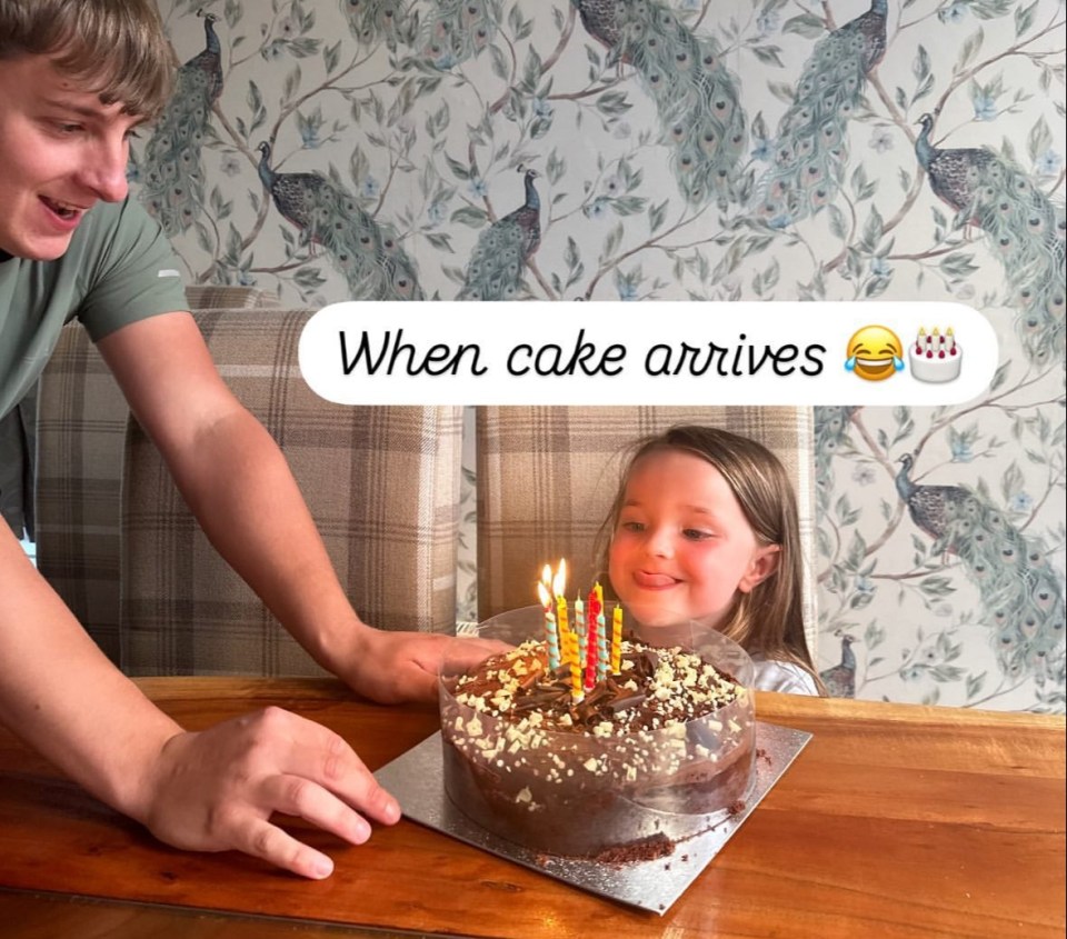 As well as sharing her hilarious reaction when she was presented with her birthday cake