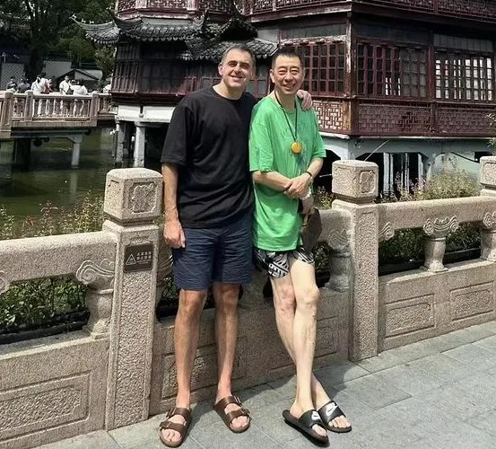 He spent time with friends in China