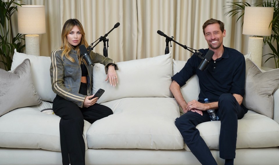 Abbey Clancy and Peter Crouch discussed their busy family life on their podcast The Therapy Couch