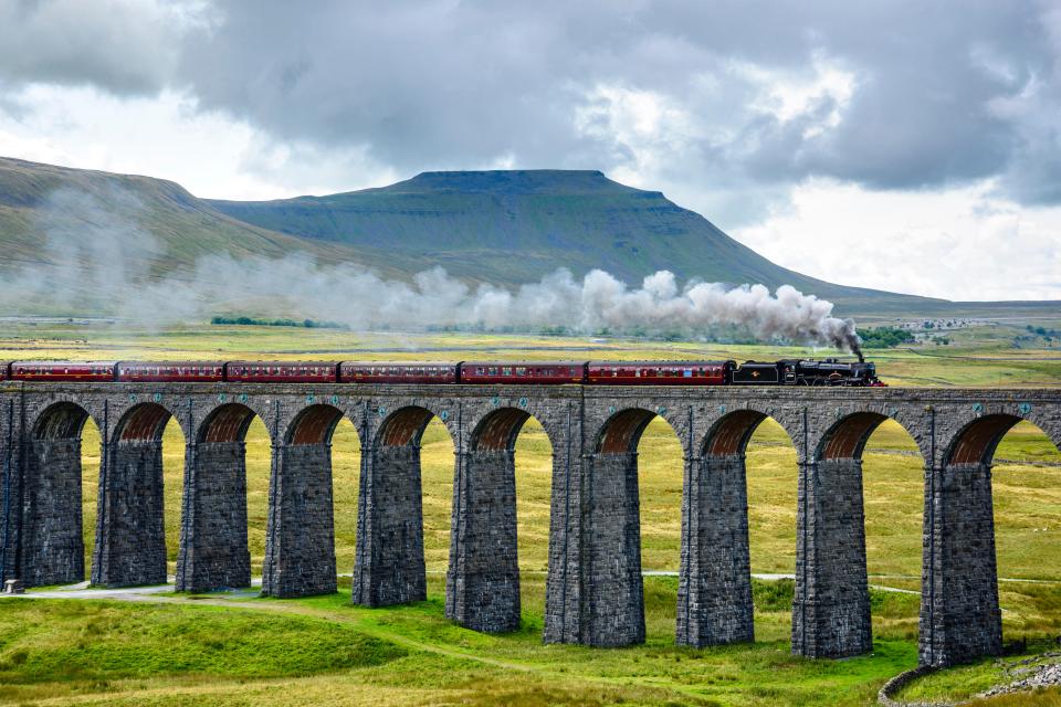 Highlights of the Settle-Carlisle Railway include views of Ribblehead Viaduct