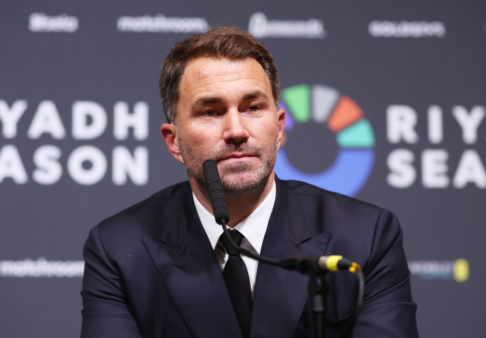 Eddie Hearn hit out at the fighter, labelling him an 'arrogant p****'