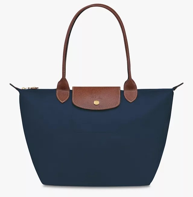 Longchamp Le Pliage navy medium bag, £110