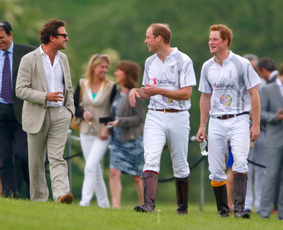 Thomas van Straubenzee is friends with William and Harry