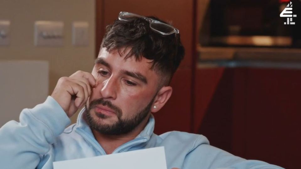 Married At First Sight star Kieran Chapman is seen breaking down in an exclusive clip for the E4 series