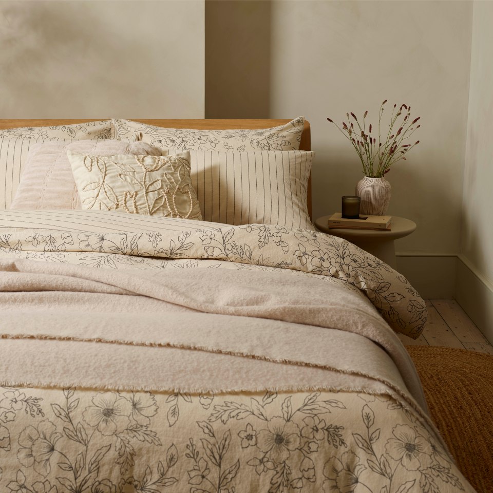 F&F now has a homeware range, and this floral bedspread is priced at just £28 for a double duvet cover and two pillows