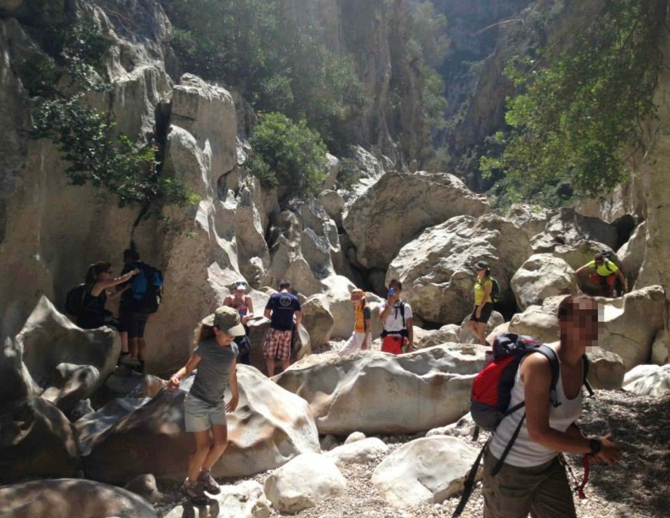 The couple were hiking along the Torrent de Pareis with another group