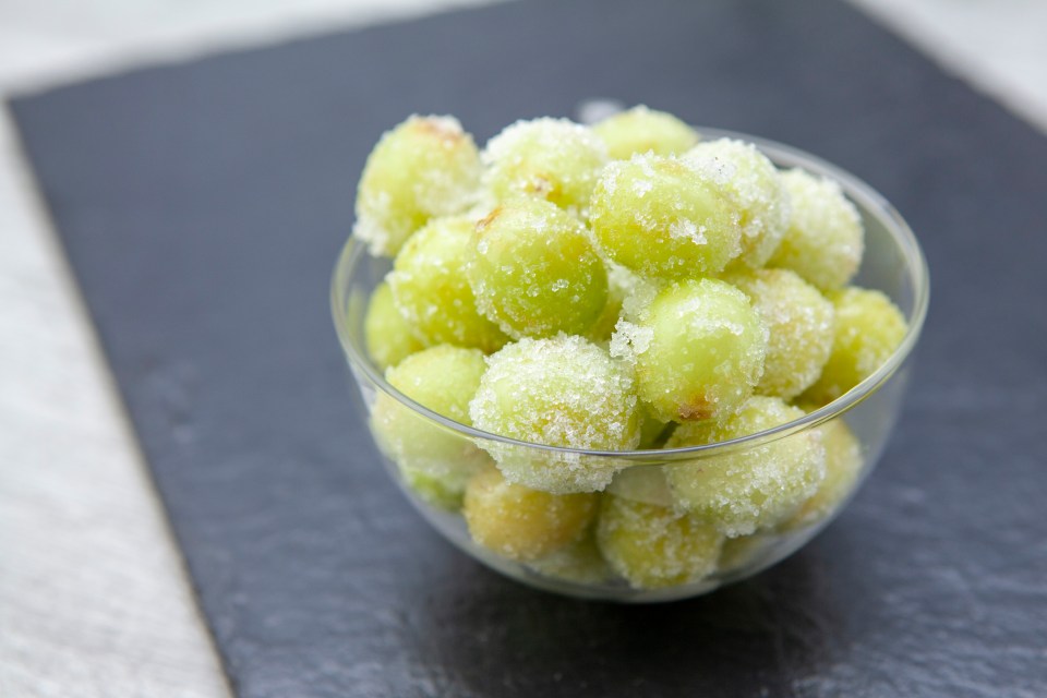 If a sweet tooth strikes, go for frozen grapes over ice cream