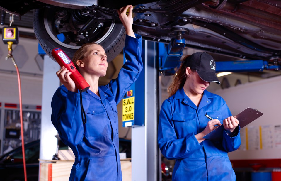 One female mechanic said men find her job 'sexy' (stock image)