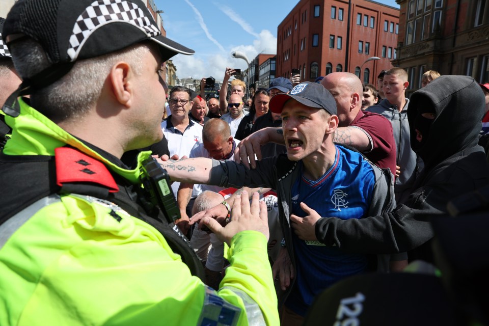 Violence in Blackpool on August 3