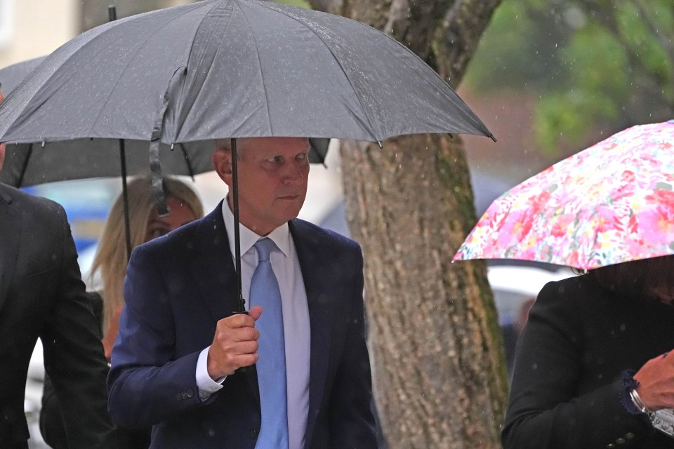 Former talk show host Jeremy Kyle arrives at Winchester Coroner’s Court