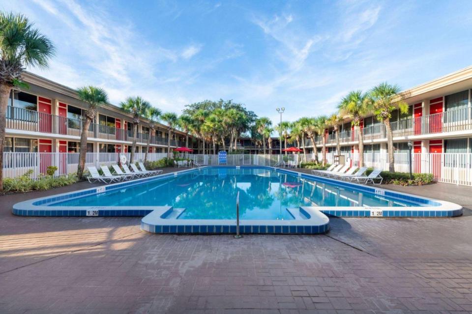 The cheapest deal is when staying at the Ramada by Wyndham Kissimmee Gateway resort