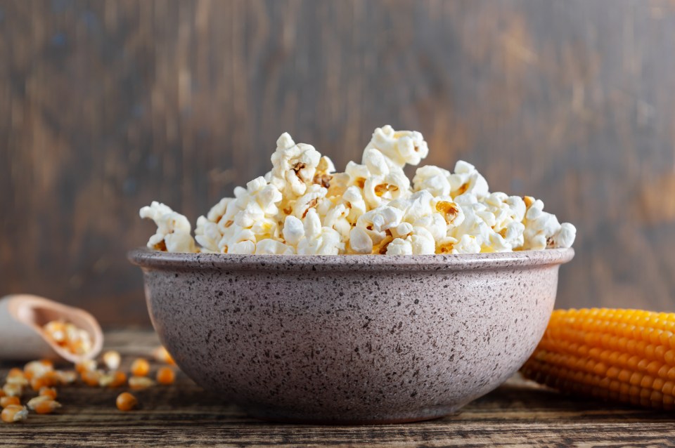 Anna says: 'Homemade popcorn can simply be made with popcorn kernels and a touch of oil'