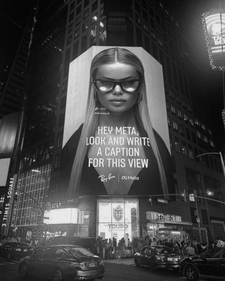 Frida's face is taking over New York — as she looks down from a giant billboard in Times Square