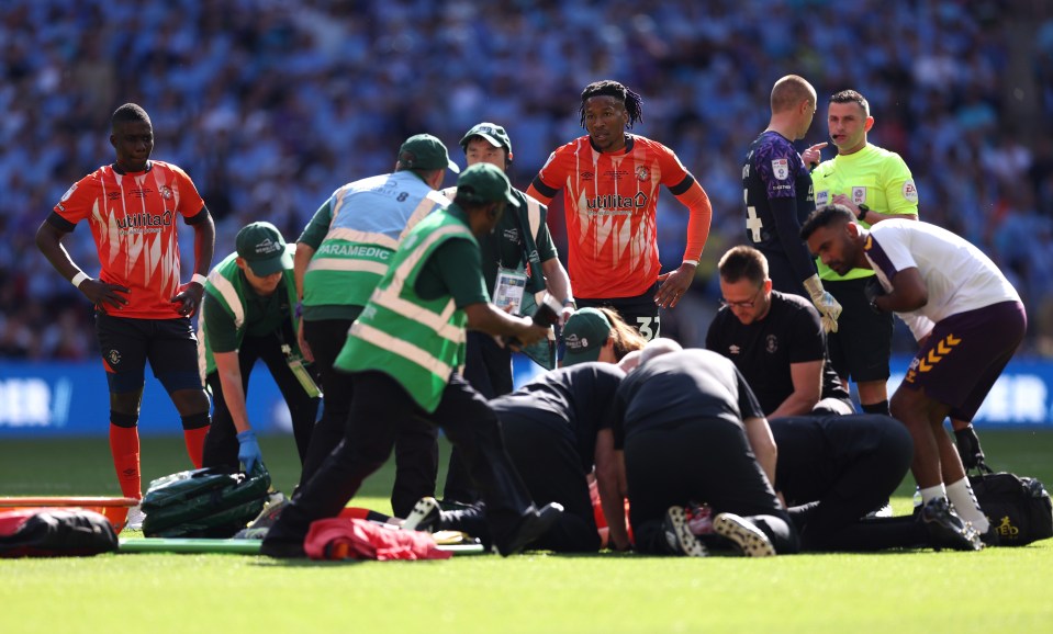 Lockyer collapsed during the 2023 Championship play-off final at Wembley