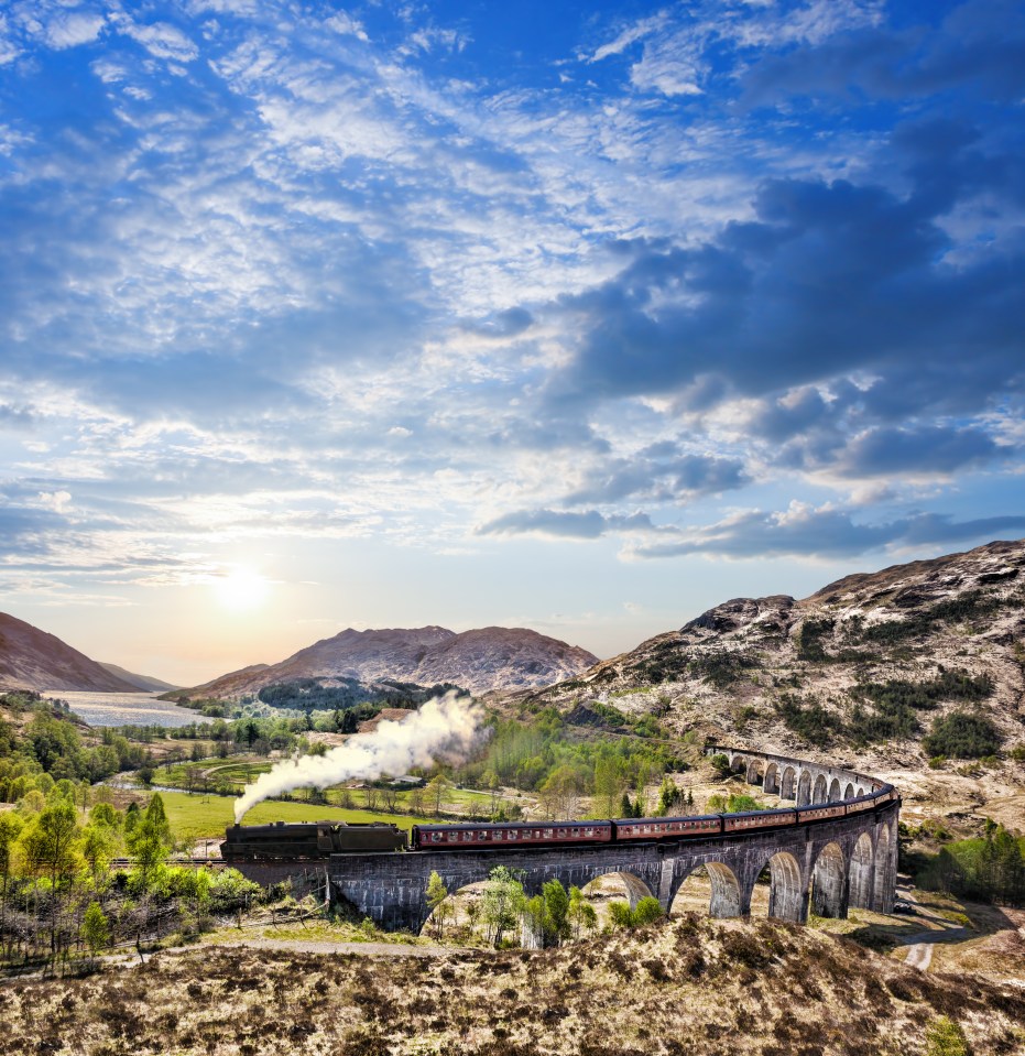 The Jacobite Steam Train and route were famously used in the Harry Potter films