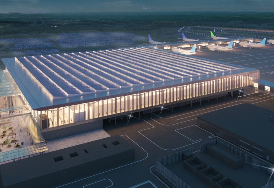 A new terminal will be built at the airport, if plans are approved