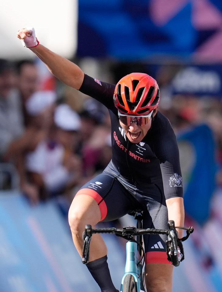 Sarah Storey won gold in the Women’s C4-5 Road Race